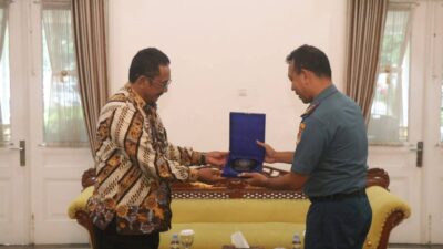 Bupati Sukabumi Terima Kunjungan Danlanal Bandung