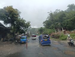 3 Titik Lokasi Jalan Nasional Lintas Palabuhanratu Rusak Parah, Penguna Jalan Dihimbau Hati-Hati !