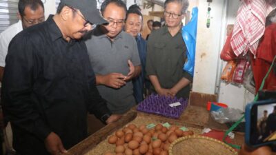 Tinjau Kesediaan Pangan Jelang Nataru 2026, Bupati pastikan Stok Pangan aman