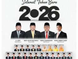 Ketua DPRD dan Anggota DPRD Kabupaten Sukabumi Ucapkan Selamat Tahun Baru 2026