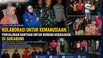 Kolaborasi Untuk Kemanusiaan : Penyaluran Bantuan Untuk Korban Kebakaran di Sukabumi