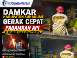 Damkar Kabupaten Sukabumi Gerak Cepat Padamkan Api di Warung Kue Sundawenang