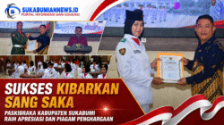 Sukses Kibarkan Sang Saka, Paskibraka Kabupaten Sukabumi Raih Apresiasi dan Piagam Penghargaan