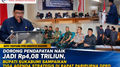 Dorong Pendapatan Naik Jadi Rp4,08 Triliun, Bupati Sukabumi Sampaikan Tiga Agenda Strategis di Rapat Paripurna DPRD