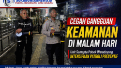 Cegah Gangguan Keamanan di Malam Hari, Unit Samapta Polsek Warudoyong Intensifkan Patroli Preventif