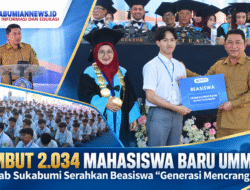 Sambut 2.034 Mahasiswa Baru UMMI, Pemkab Sukabumi Serahkan Beasiswa “Generasi Mencrang”