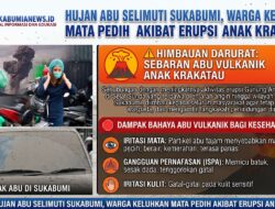 Hujan Abu Selimuti Sukabumi, Warga Keluhkan Mata Pedih Akibat Erupsi Anak Krakatau