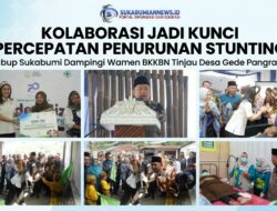 Kolaborasi Jadi Kunci Percepatan Penurunan Stunting, Wabup Sukabumi Dampingi Wamen BKKBN Tinjau Desa Gede Pangrango