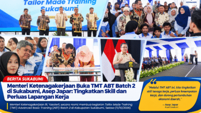Menteri Ketenagakerjaan Buka TMT ABT Batch 2 di Sukabumi, Asep Japar: Tingkatkan Skill dan Perluas Lapangan Kerja